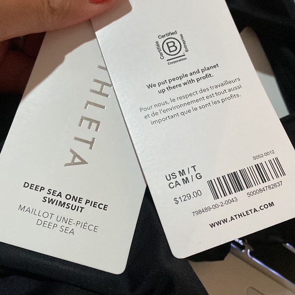 🖤 Athleta Deep Sea One Piece Swimsuit // Black - Picture 8 of 8